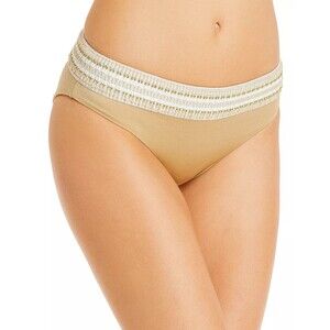 Peixoto Womens S Zoni Crochet Trim Bikini Bottom Swimsuit Golden Hour NEW NWT‎